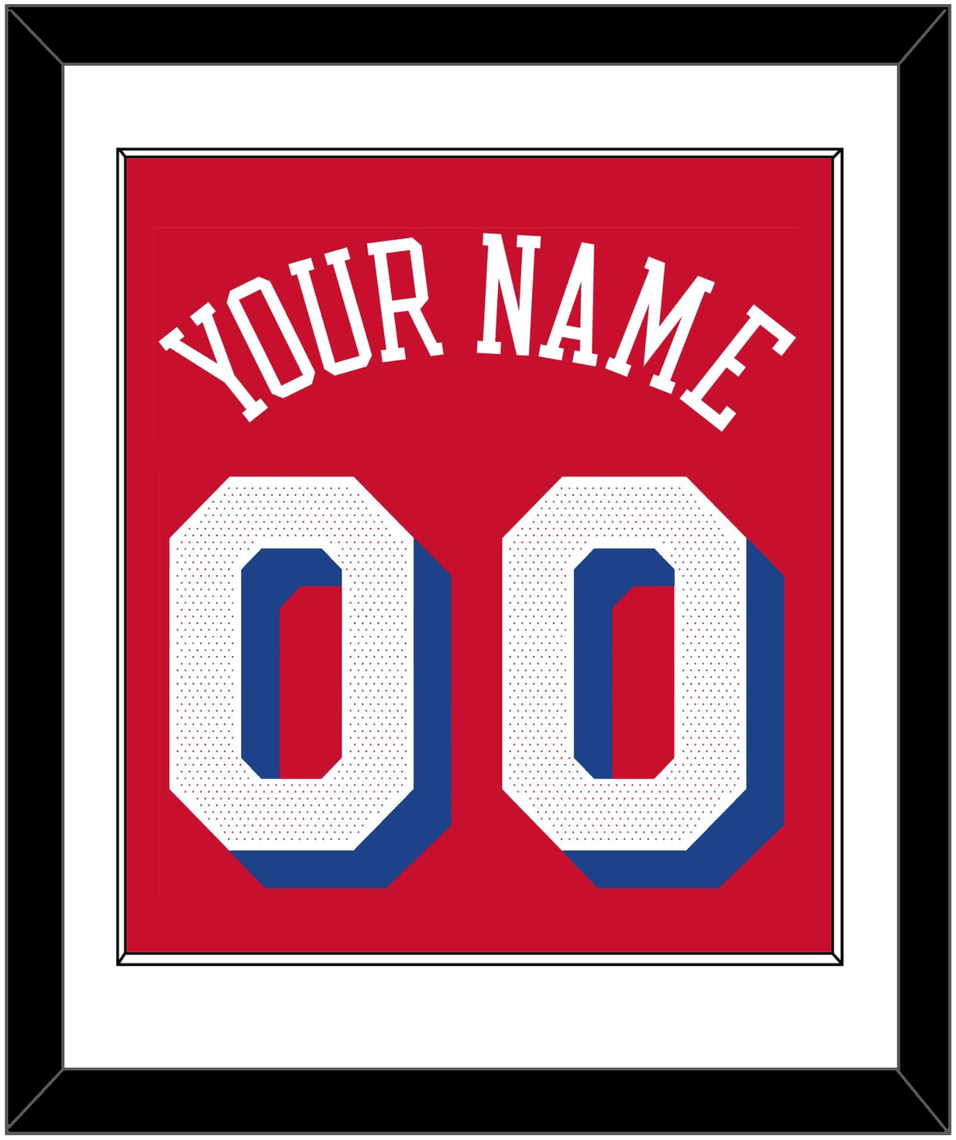 Philadelphia Name & Number - Red Statement - Essential Tier 1