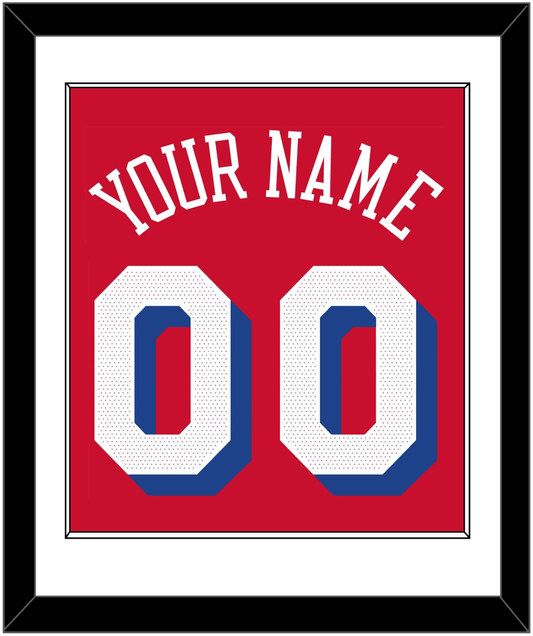 Philadelphia Name & Number - Red Statement - Essential Tier 1