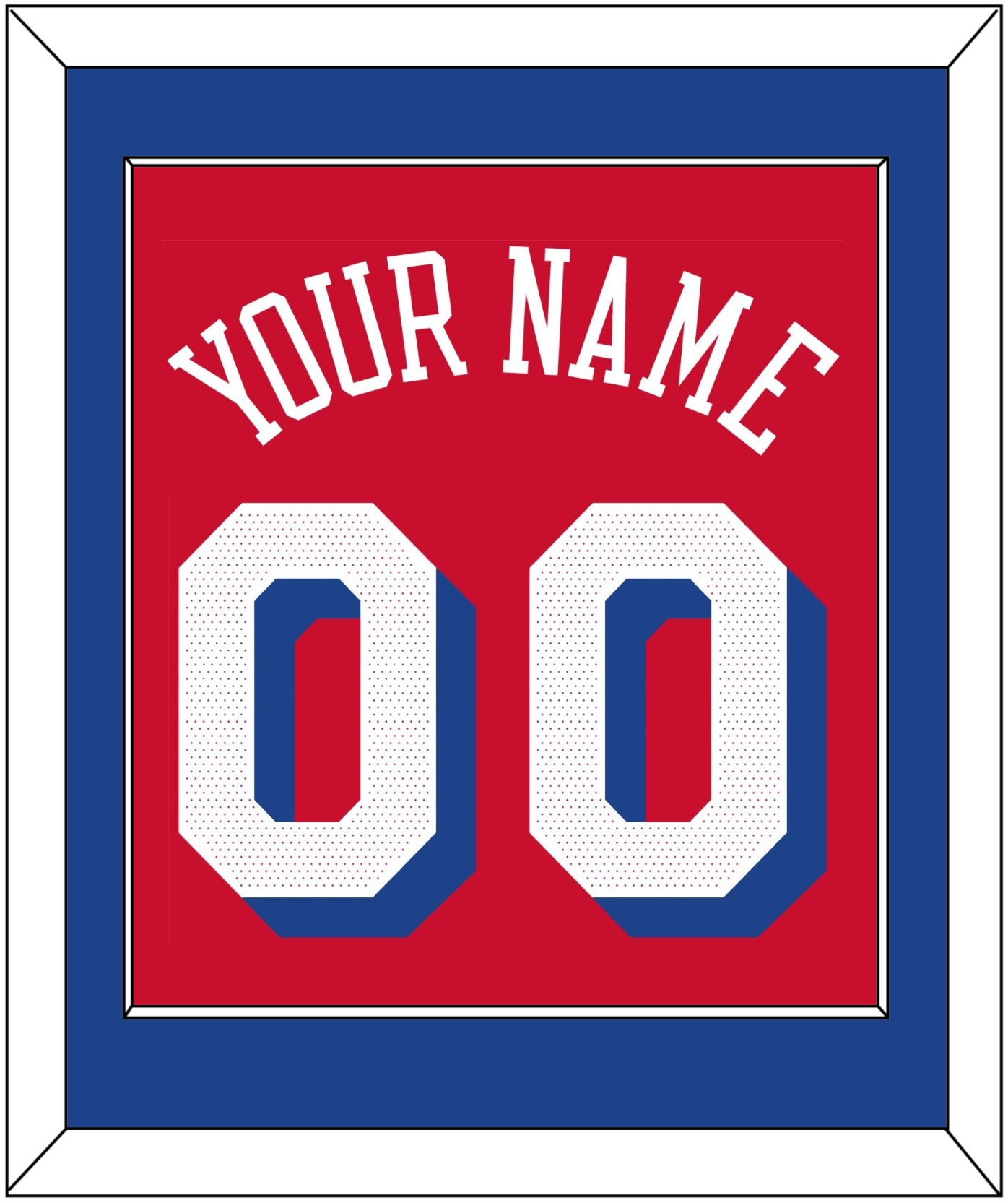 Philadelphia Name & Number - Red Statement - Essential Tier 2