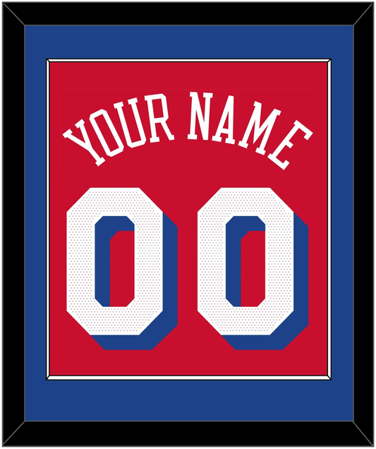 Philadelphia Name & Number - Red Statement - Essential Tier 2