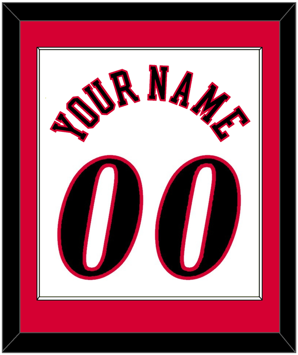 Philadelphia Name & Number - Home White (1997-2009) - Single Mat 2