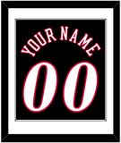 Philadelphia Name & Number - Road Black (1997-2009) - Single Mat 1
