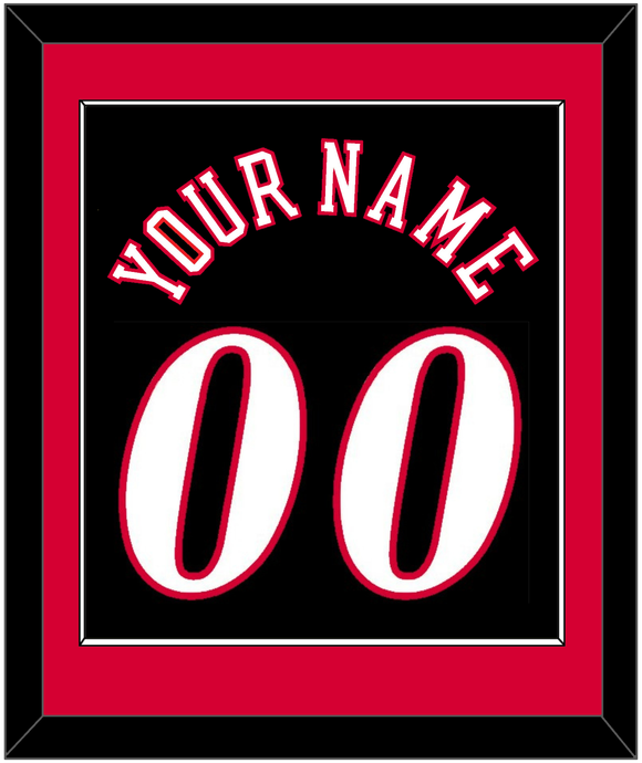 Philadelphia Name & Number - Road Black (1997-2009) - Single Mat 2