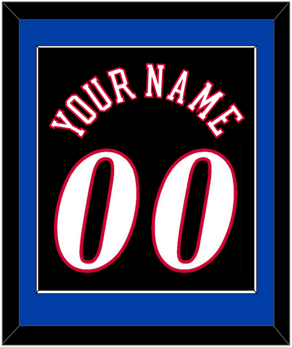 Philadelphia Name & Number - Road Black (1997-2009) - Single Mat 3