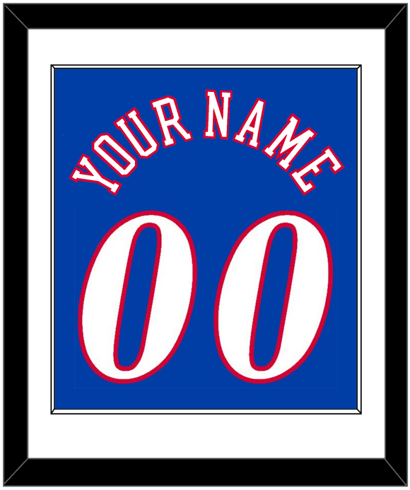 Philadelphia Name & Number - Road Blue (1999-2006) - Single Mat 1
