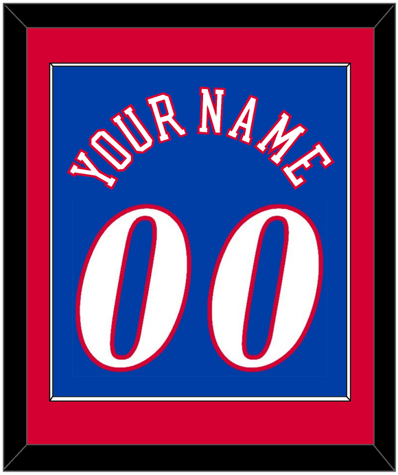 Philadelphia Name & Number - Road Blue (1999-2006) - Single Mat 2