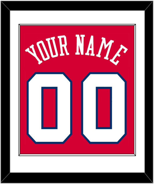 Philadelphia Name & Number - Road Red (1978-1991) - Essential Tier 1