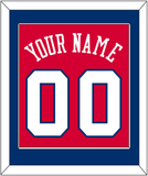 Philadelphia Name & Number - Road Red (1978-1991) - Single Mat 2