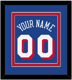 Philadelphia Name & Number - Blue Icon - Double Mat 3