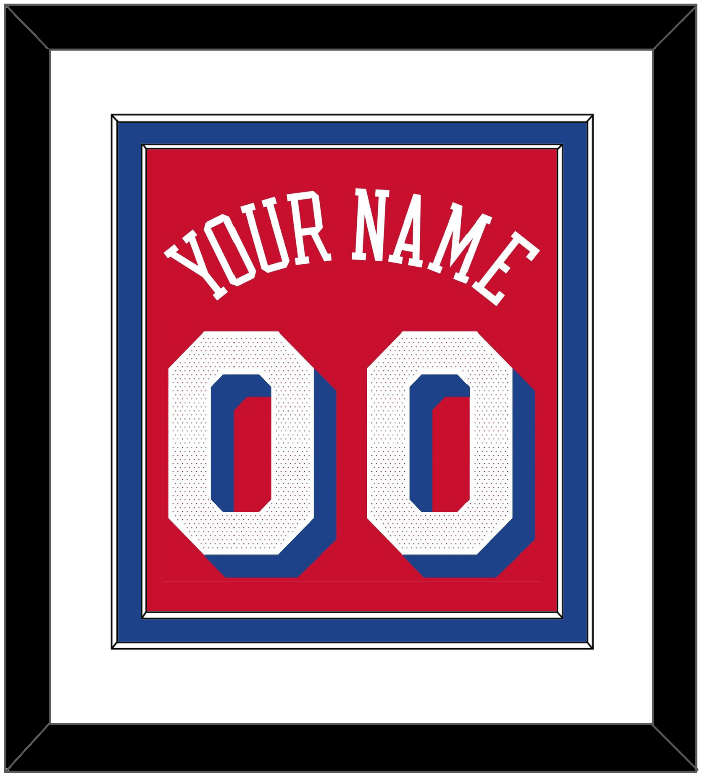 Philadelphia Name & Number - Red Statement - Signature Tier 1
