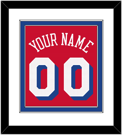 Philadelphia Name & Number - Red Statement - Signature Tier 1