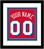 Philadelphia Name & Number - Red Statement - Double Mat 1