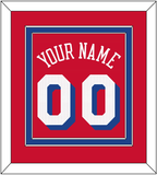 Philadelphia Name & Number - Red Statement - Double Mat 3