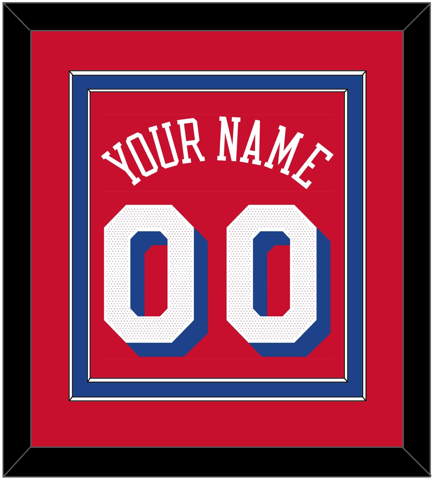 Philadelphia Name & Number - Red Statement - Signature Tier 3