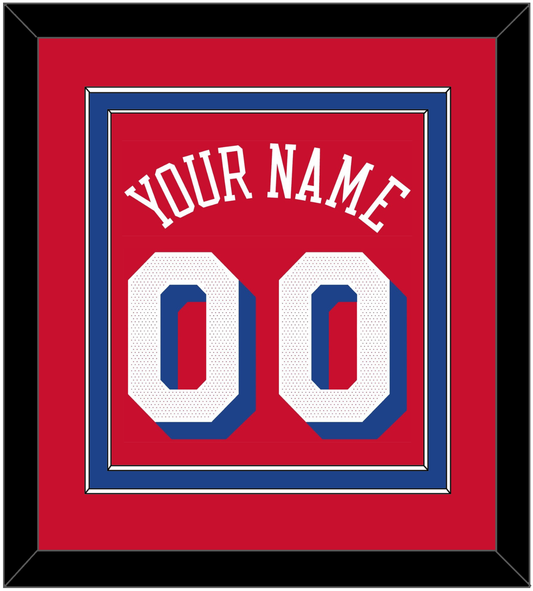Philadelphia Name & Number - Red Statement - Signature Tier 3