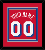 Philadelphia Name & Number - Red Statement - Double Mat 3