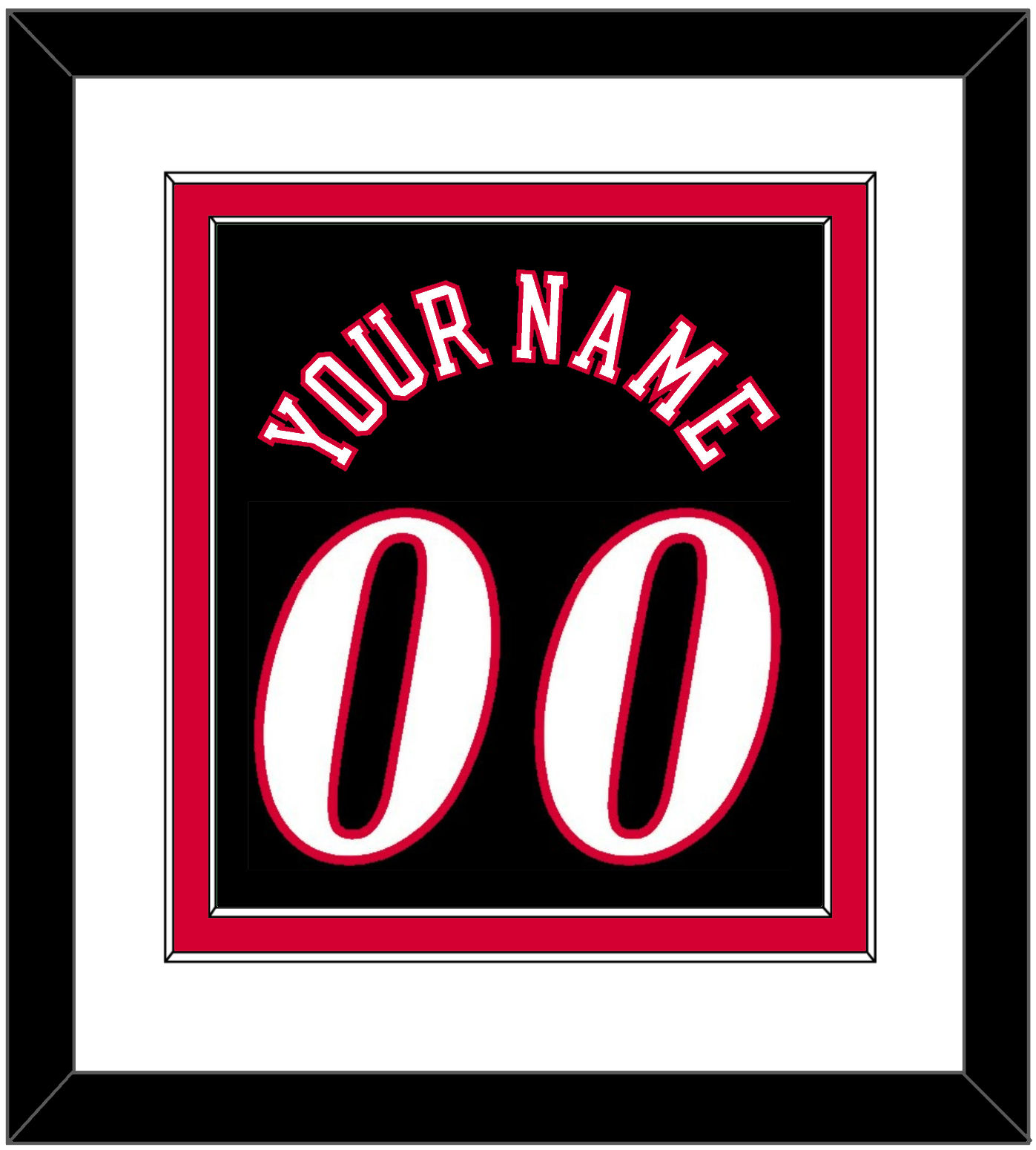 Philadelphia Name & Number - Road Black (1997-2009) - Signature Tier 1