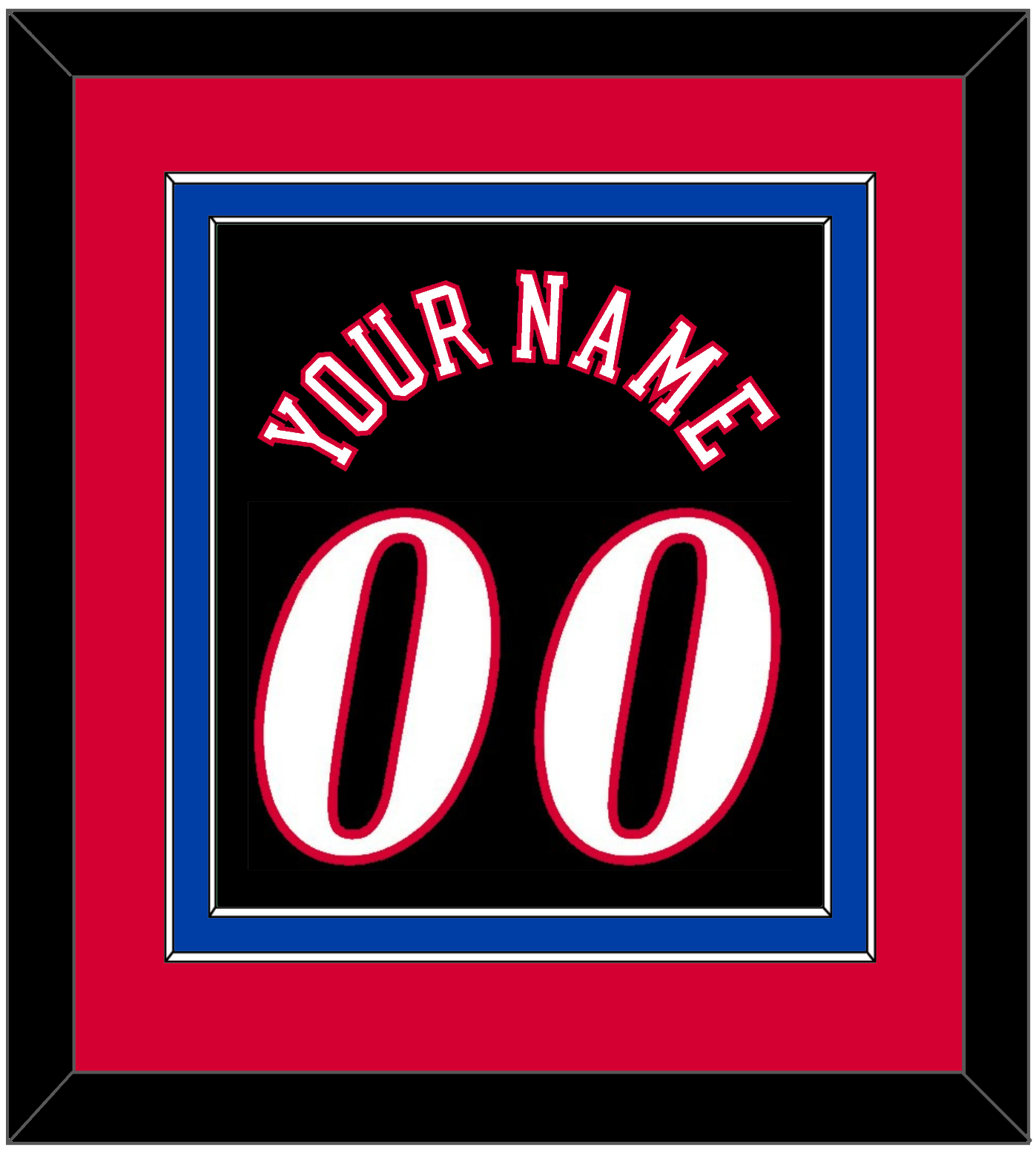 Philadelphia Name & Number - Road Black (1997-2009) - Signature Tier 2