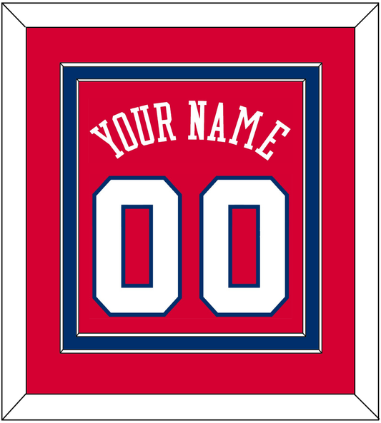 Philadelphia Name & Number - Road Red (1978-1991) - Signature Tier 2