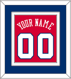 Philadelphia Name & Number - Road Red (1978-1991) - Double Mat 3
