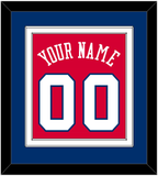 Philadelphia Name & Number - Red Statement - Double Mat 2