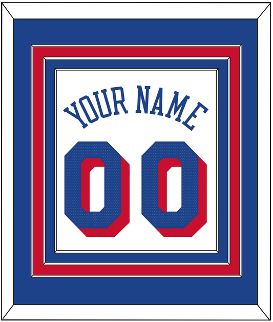 Philadelphia Name & Number - White Association - Premier Tier 2