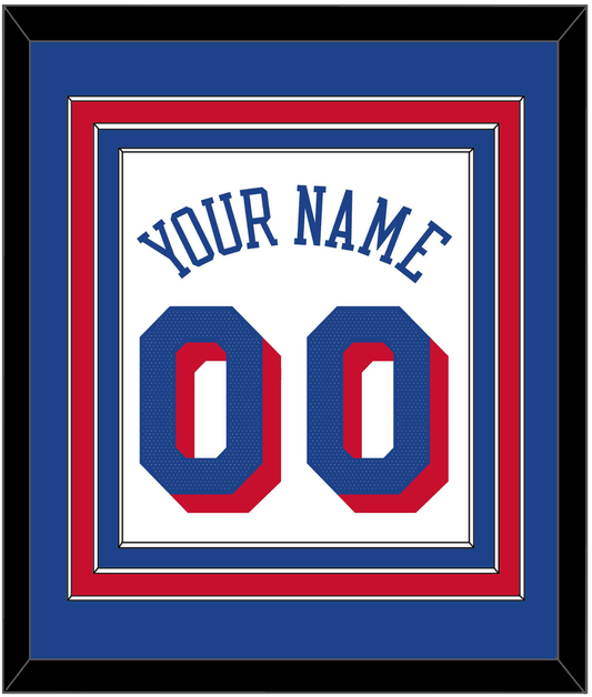 Philadelphia Name & Number - White Association - Premier Tier 2