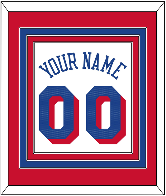 Philadelphia Name & Number - White Association - Premier Tier 3