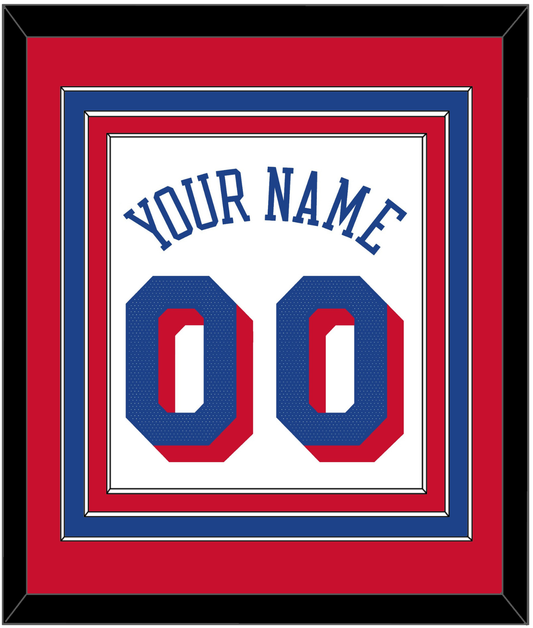 Philadelphia Name & Number - White Association - Premier Tier 3
