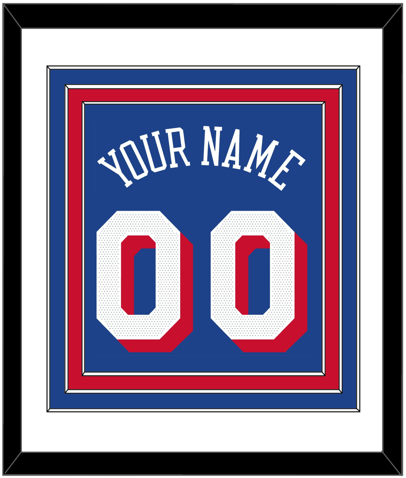 Philadelphia Name & Number - Blue Icon - Premier Tier 1