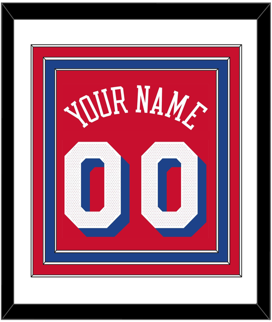 Philadelphia Name & Number - Red Statement - Premier Tier 1