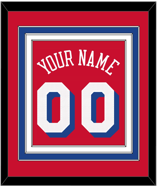 Philadelphia Name & Number - Red Statement - Premier Tier 2