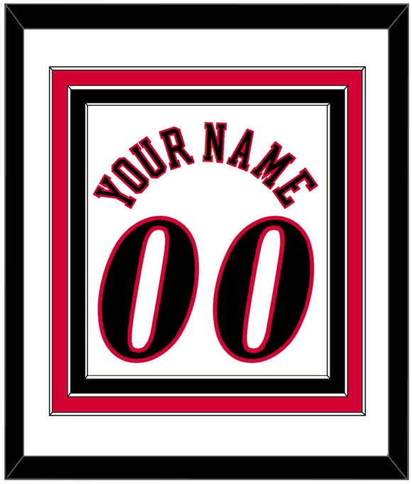 Philadelphia Name & Number - Home White (1997-2009) - Triple Mat 1