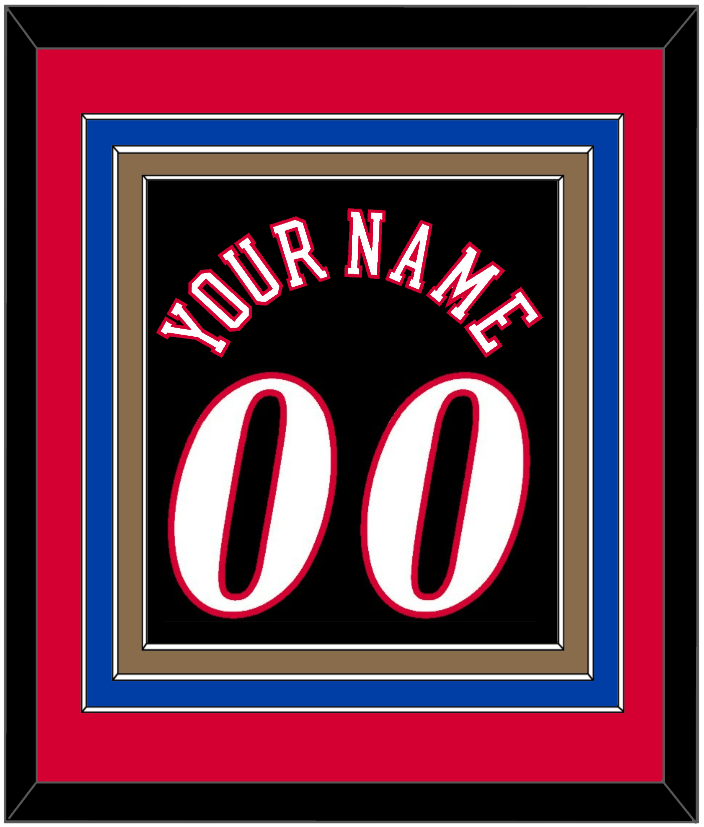 Philadelphia Name & Number - Road Black (1997-2009) - Premier Tier 2