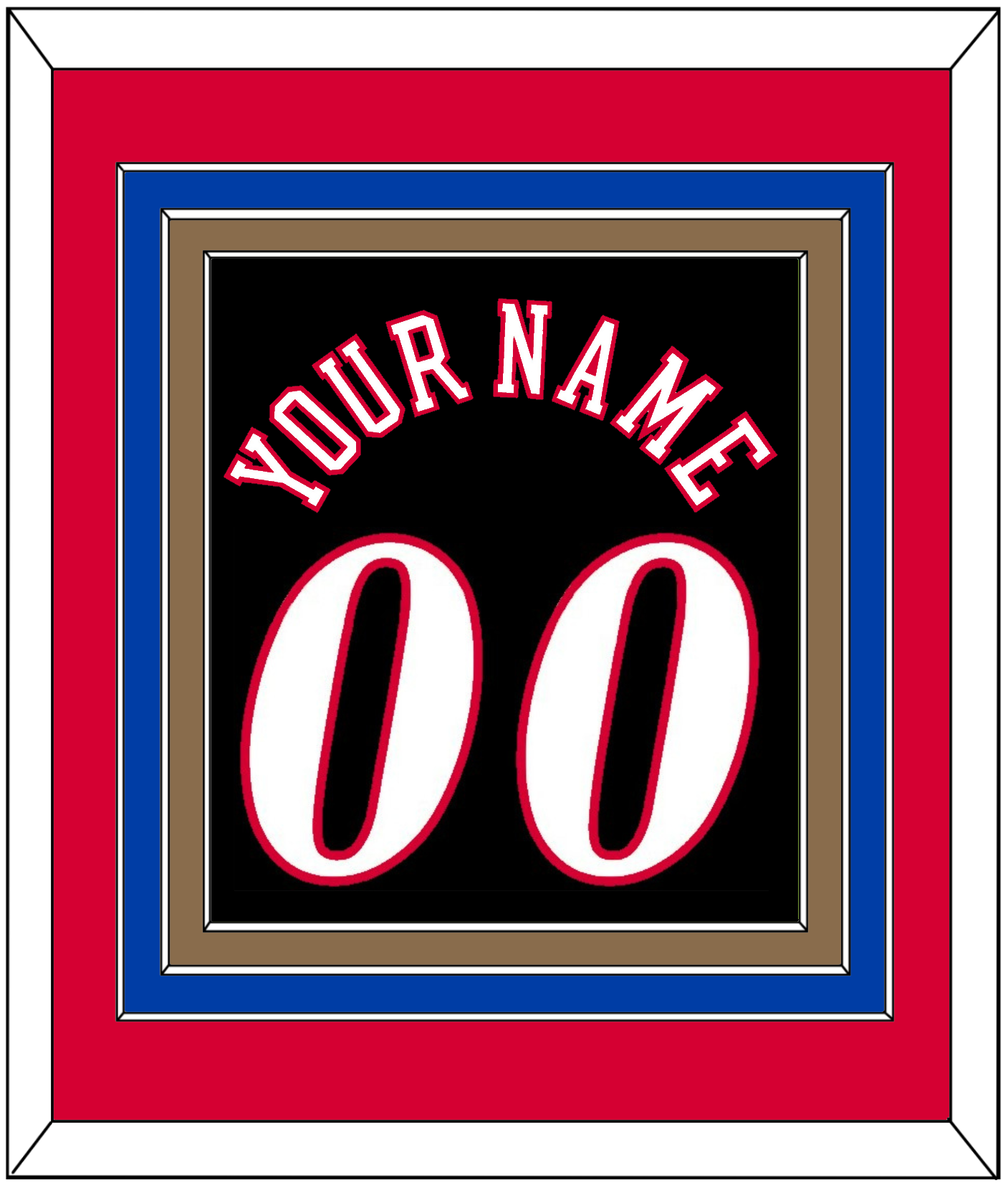 Philadelphia Name & Number - Road Black (1997-2009) - Premier Tier 2
