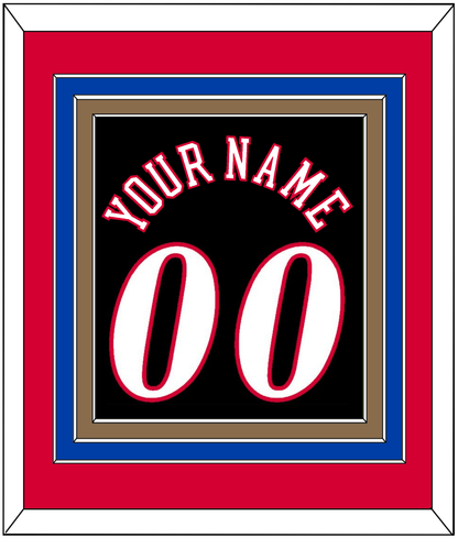 Philadelphia Name & Number - Road Black (1997-2009) - Premier Tier 2