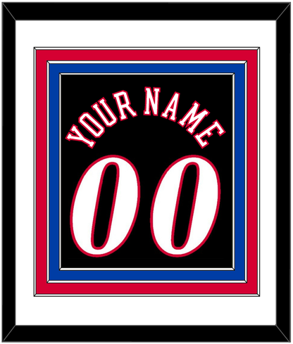 Philadelphia Name & Number - Road Black (1997-2009) - Premier Tier 1