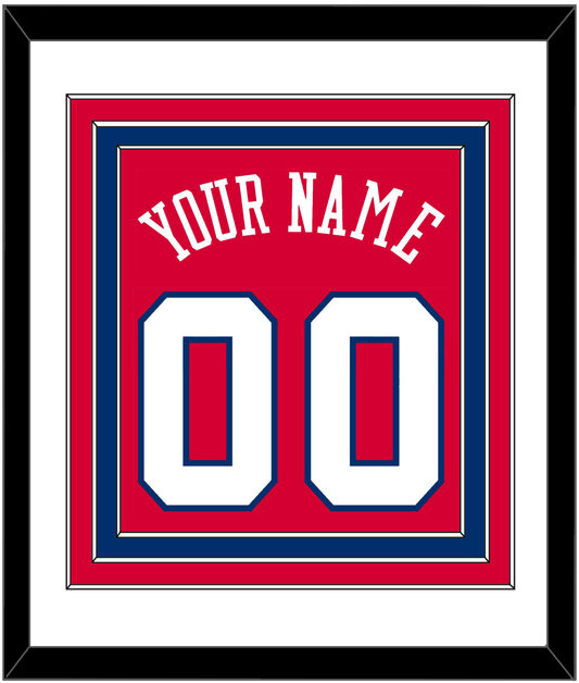 Philadelphia Name & Number - Road Red (1978-1991) - Premier Tier 1