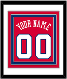 Philadelphia Name & Number - Road Red (1978-1991) - Triple Mat 1