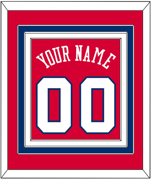 Philadelphia Name & Number - Road Red (1978-1991) - Premier Tier 2