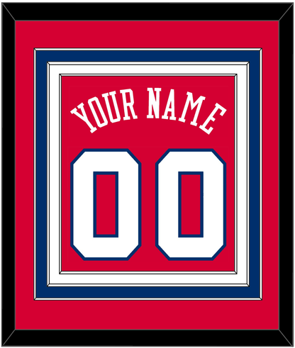 Philadelphia Name & Number - Road Red (1978-1991) - Premier Tier 2