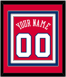 Philadelphia Name & Number - Road Red (1978-1991) - Triple Mat 2