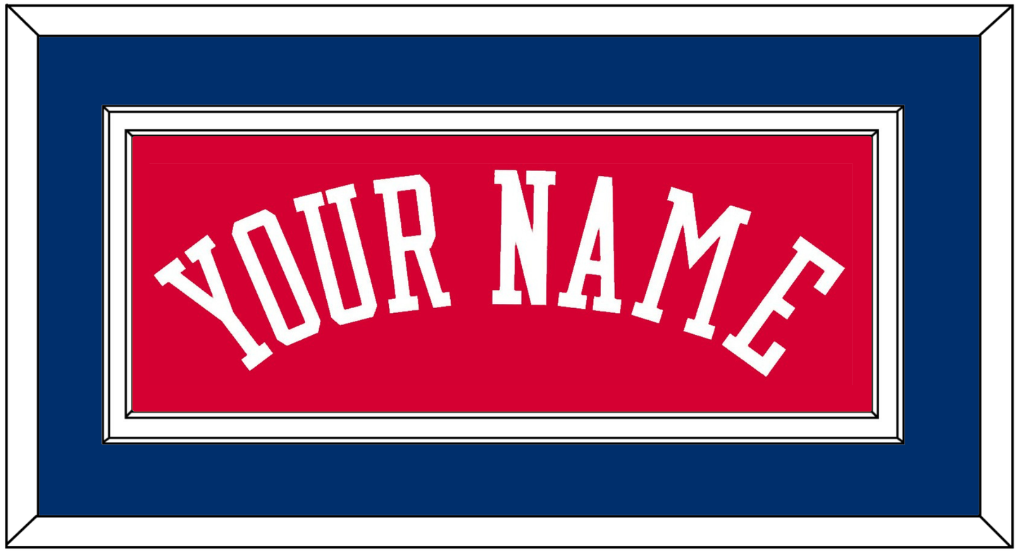 Philadelphia Name - Road Red (1978-1991) - Signature Tier 2