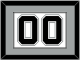 San Antonio Number - Home White (2002-2017) - Single Mat 1