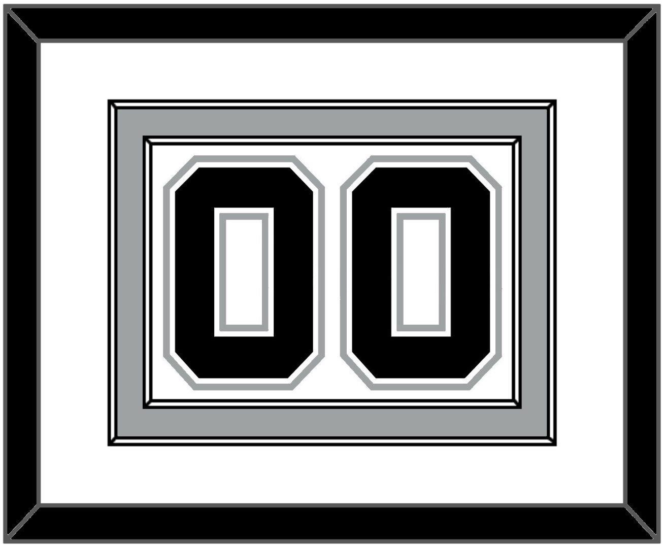 San Antonio Number - Home White (2002-2017) - Signature Tier 1