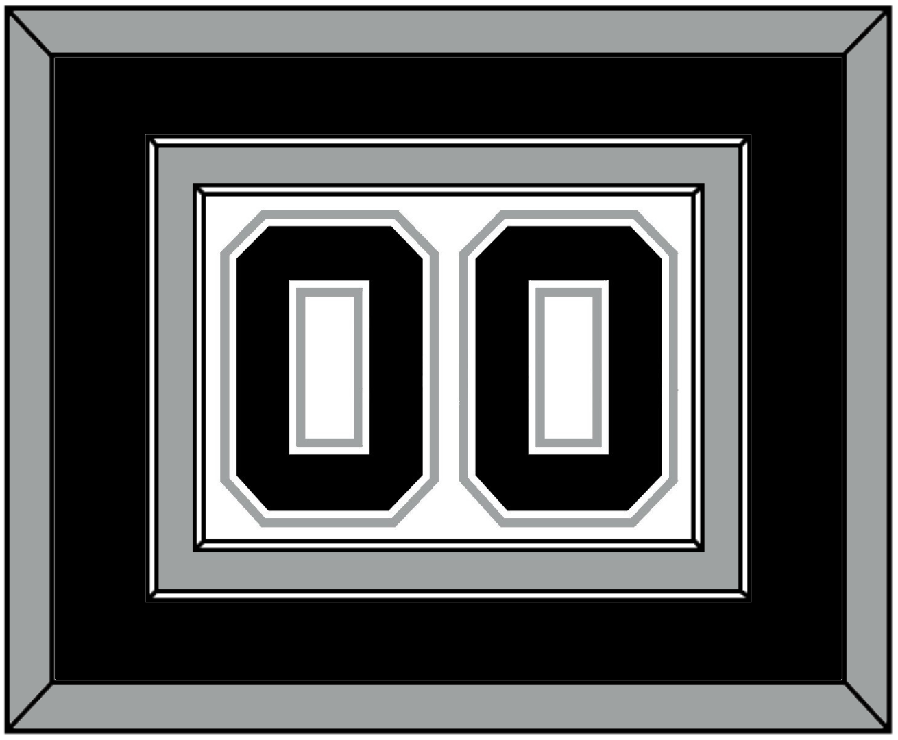 San Antonio Number - Home White (2002-2017) - Signature Tier 2