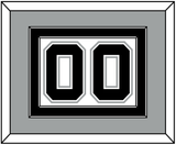 San Antonio Number - Home White (2002-2017) - Double Mat 3