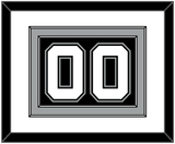 San Antonio Number - Black Icon - Double Mat 1