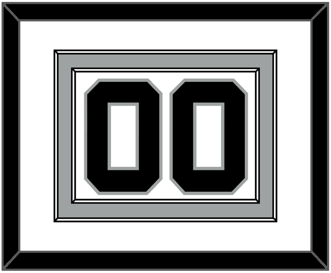 San Antonio Number - Home White (1989-2002) - Signature Tier 1