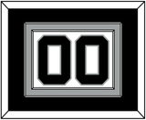 San Antonio Number - Home White (1989-2002) - Double Mat 2